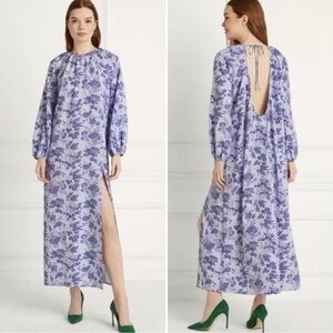 Hill House The Simone Dress Lilac Tonal Floral XXL Maxi Vacation LagenLook